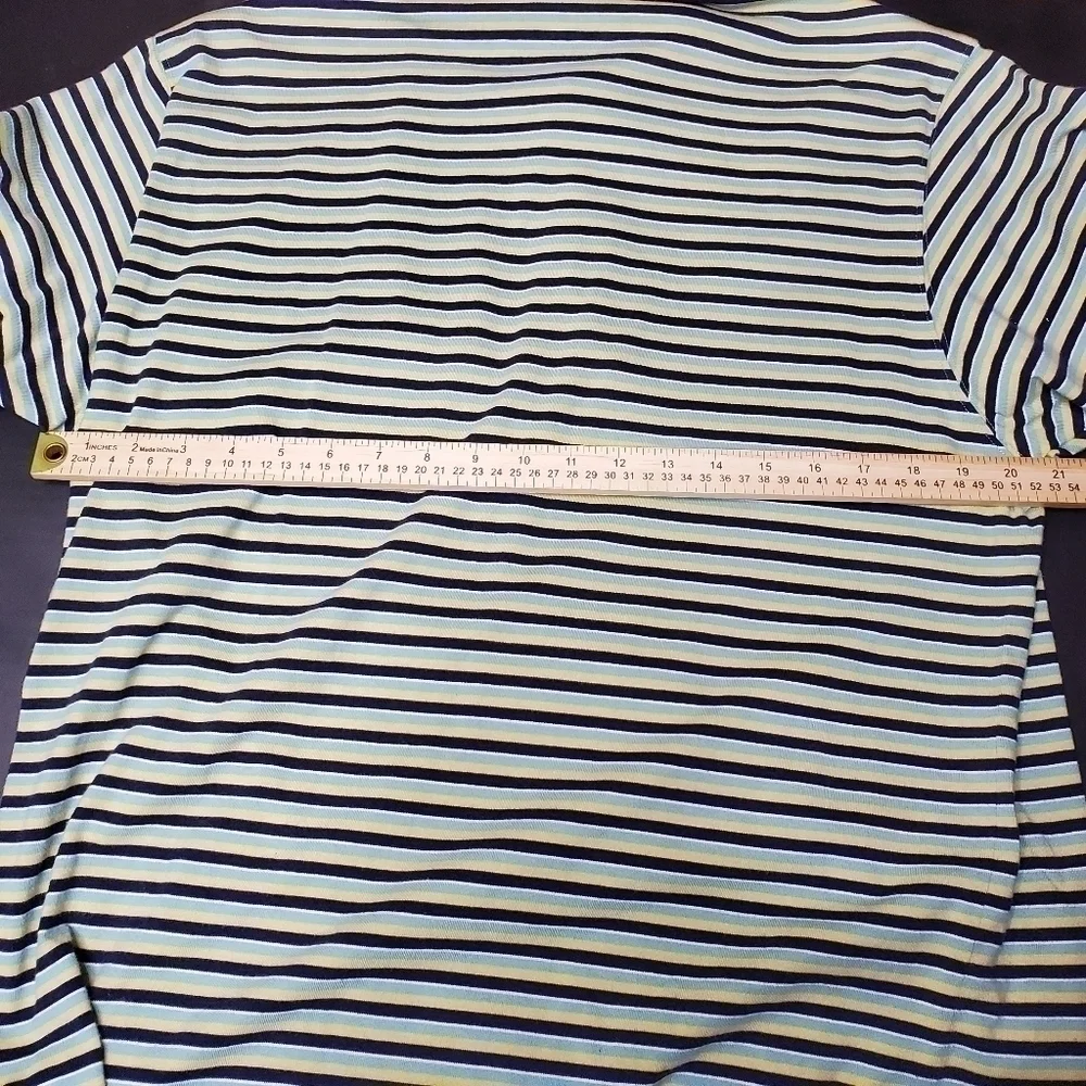J.Crew Men's Striped Polo Shirt Size Large
